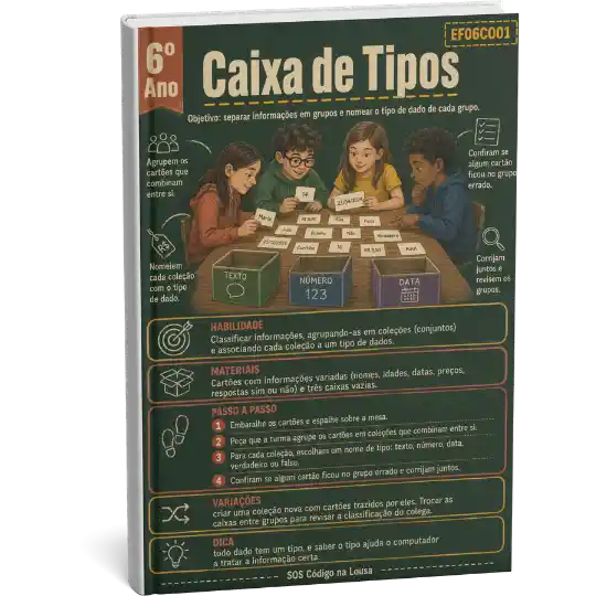 Página real de atividade do Ensino Fundamental II do SOS Código na Lousa