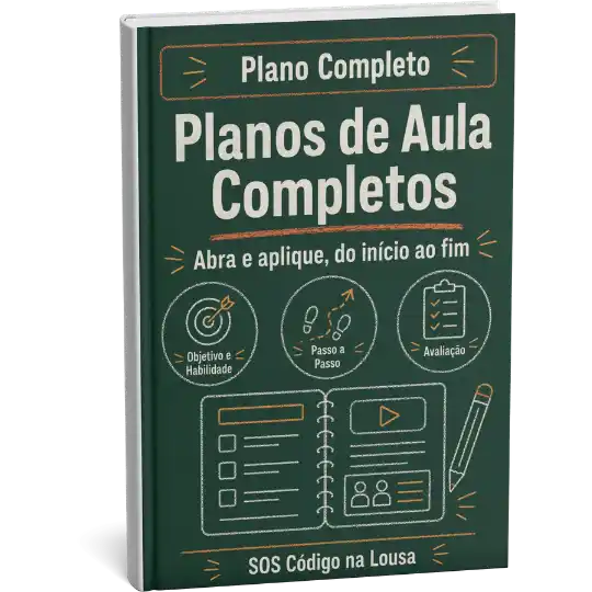 Exemplo de plano de aula pronto do SOS Código na Lousa